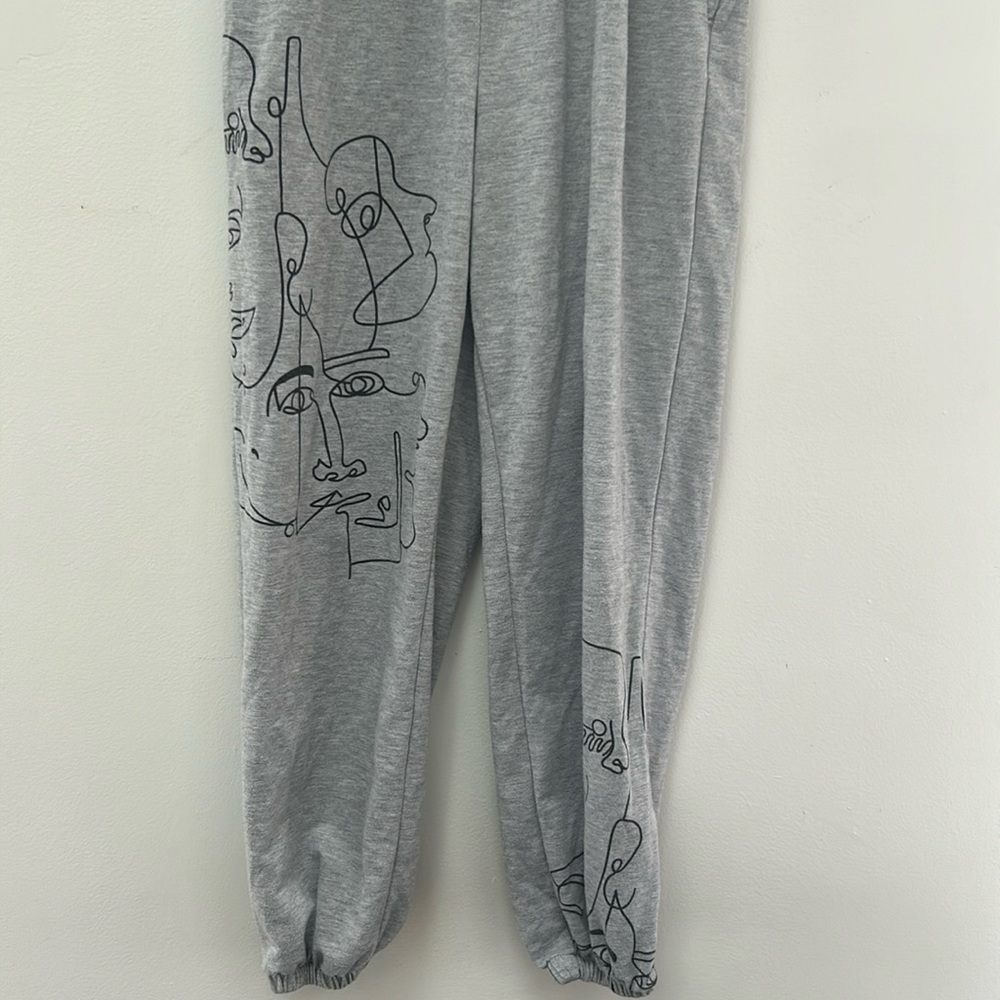 Gray sweatpants